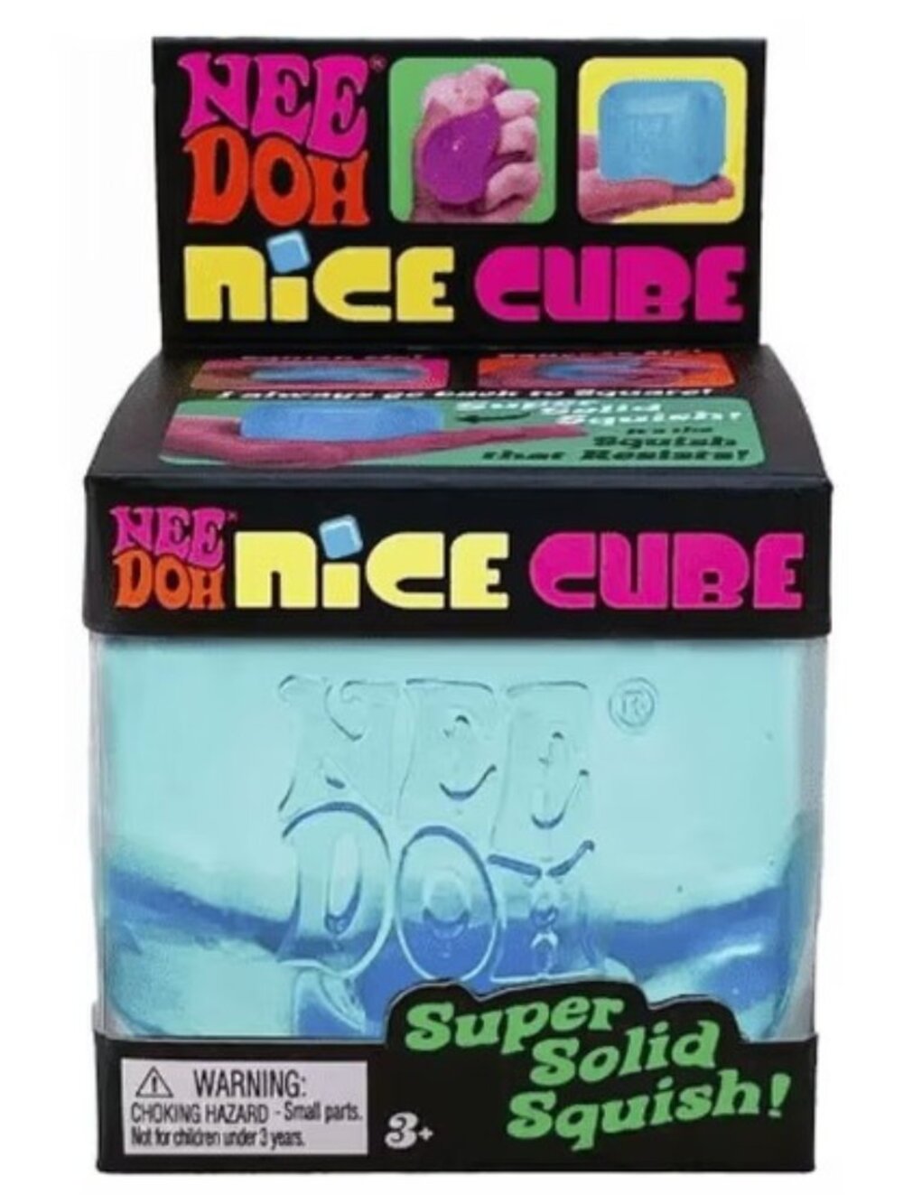 NeeDoh Nice Cube Super Solid Fidget Toy - Blue